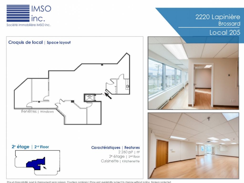 Professional and Commercial Office Space for Lease in Brossard