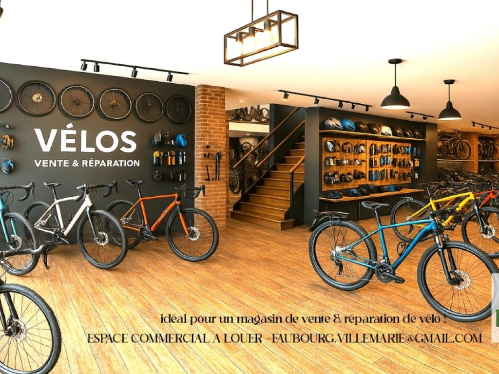 Local commercial  louer Montral - terrasse prive 