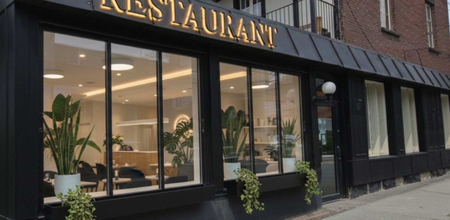 Local commercial coin de rue avec hotte_id&eacute;al franchises alimentaires Montr&eacute;al_ visibilit&eacute;, densit&eacute; r&eacute;sidentielle en croissance - &Agrave; louer