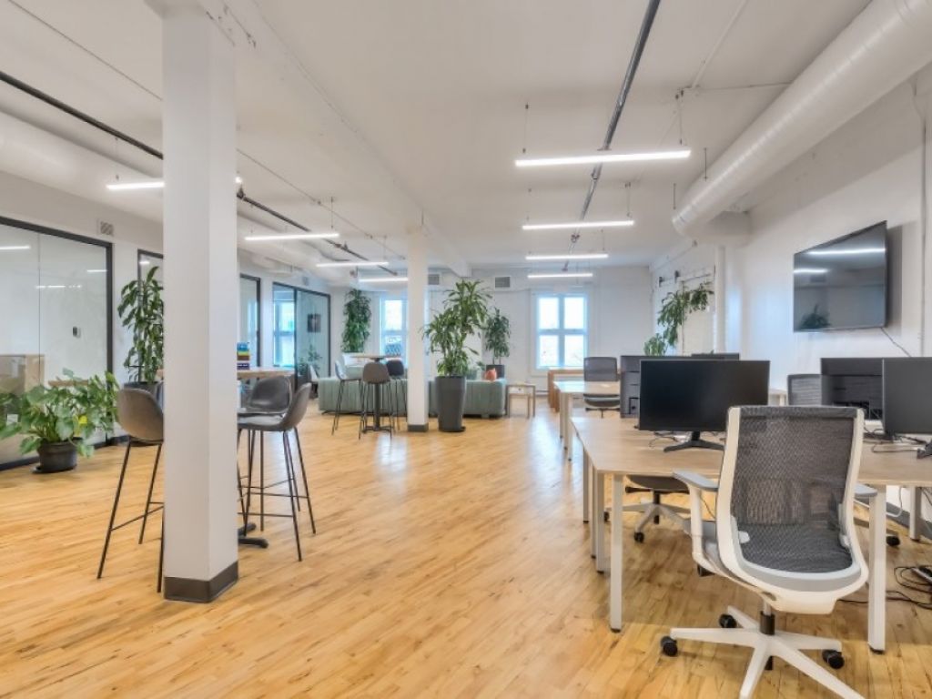 Renovated loft offices for rent in Rosemont/Little Italy