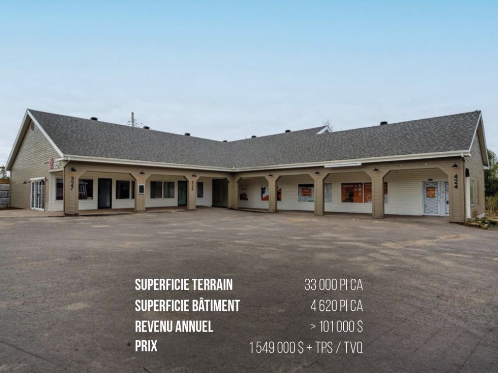 Commercial space for sale for redevelopment
