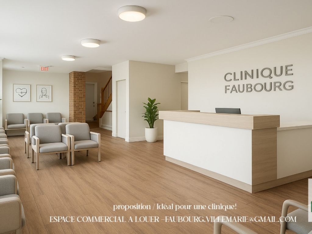 Local commercial  louer Montral - terrasse prive 