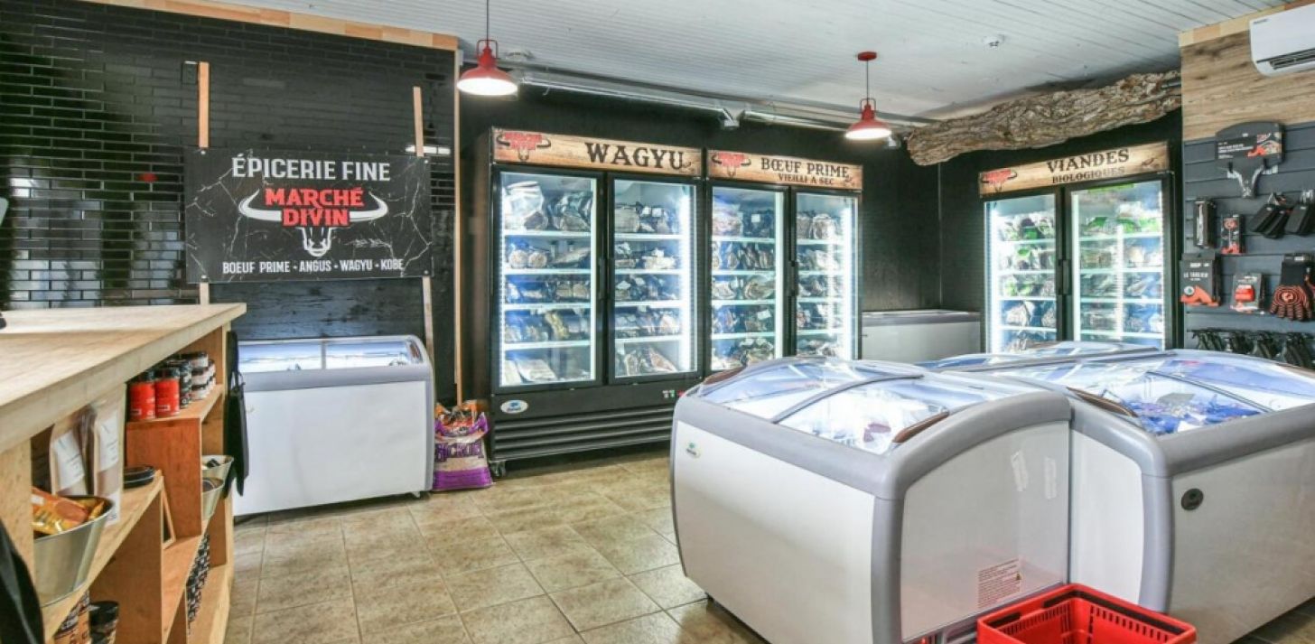 Épicerie fine spécialisée en viande de 1ere qualité à St-Sauveur - À vendre