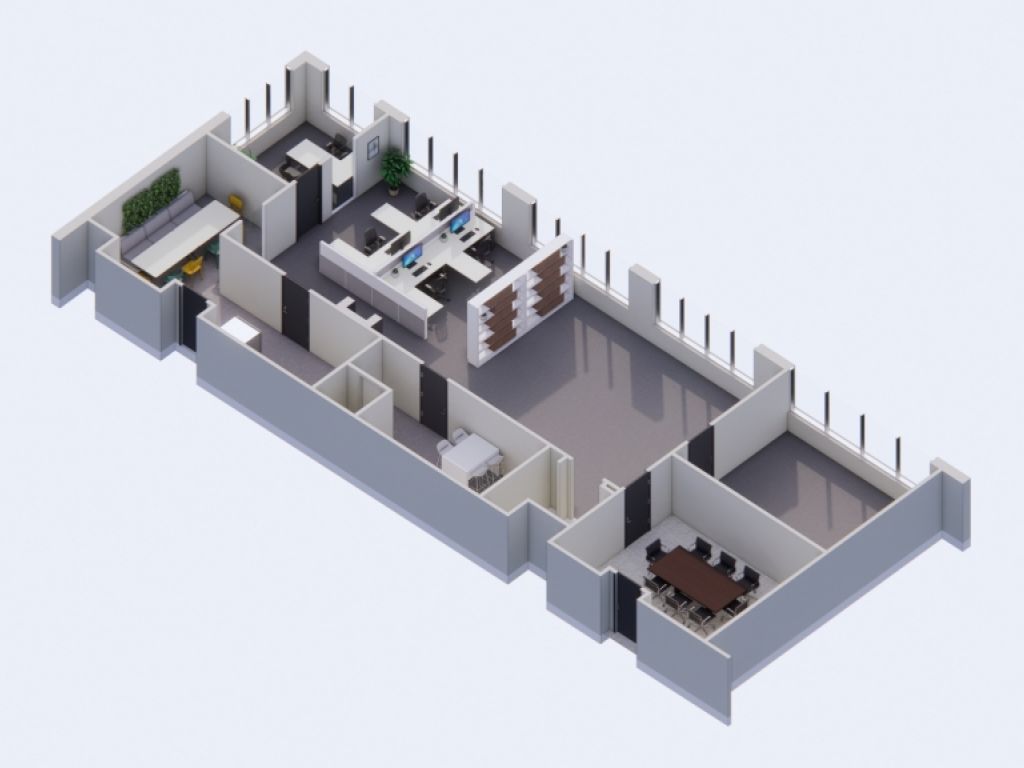 Bureau professionnel trs lumineux