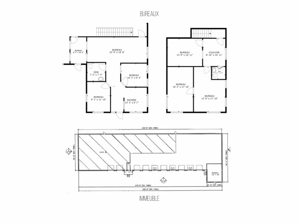 Immeuble industriel  LOUER