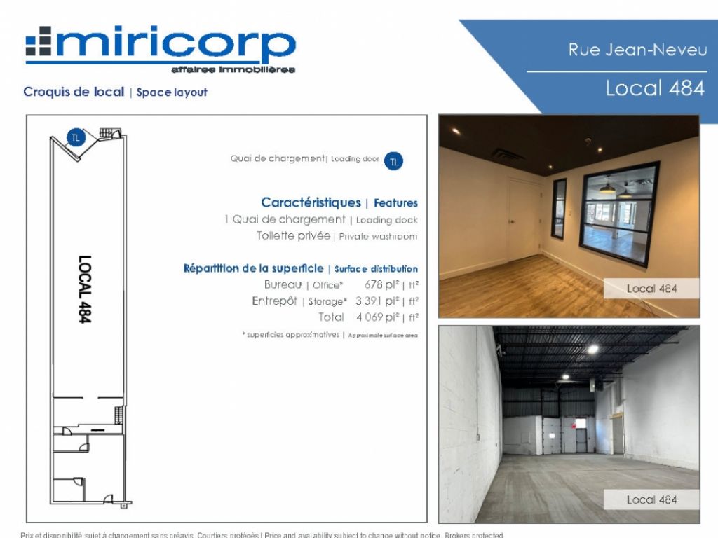 Industrial Spaces for Lease in Longueuil