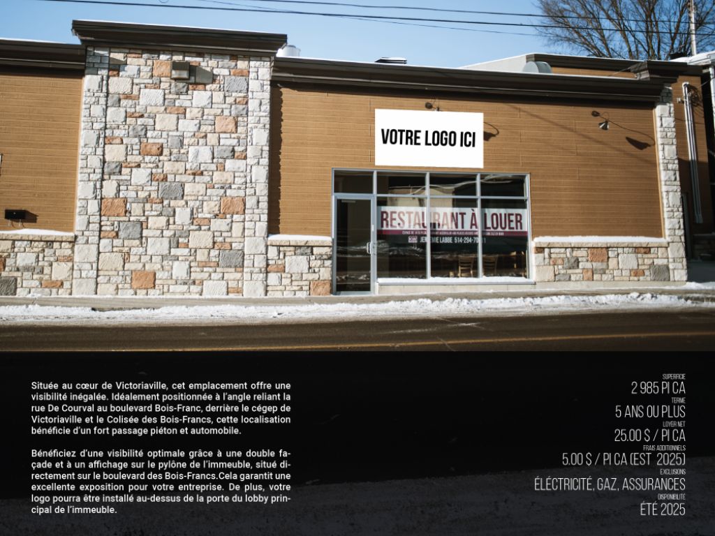 COMMERCIAL CORNER UNIT FOR RENT