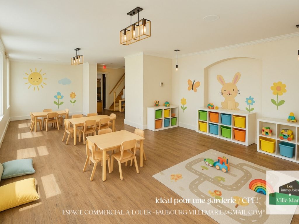Local commercial  louer Montral - terrasse prive 