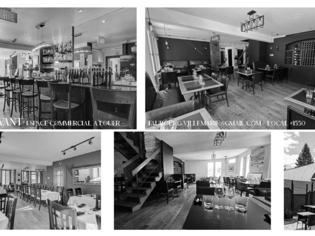 Local commercial  louer Montral - terrasse prive 