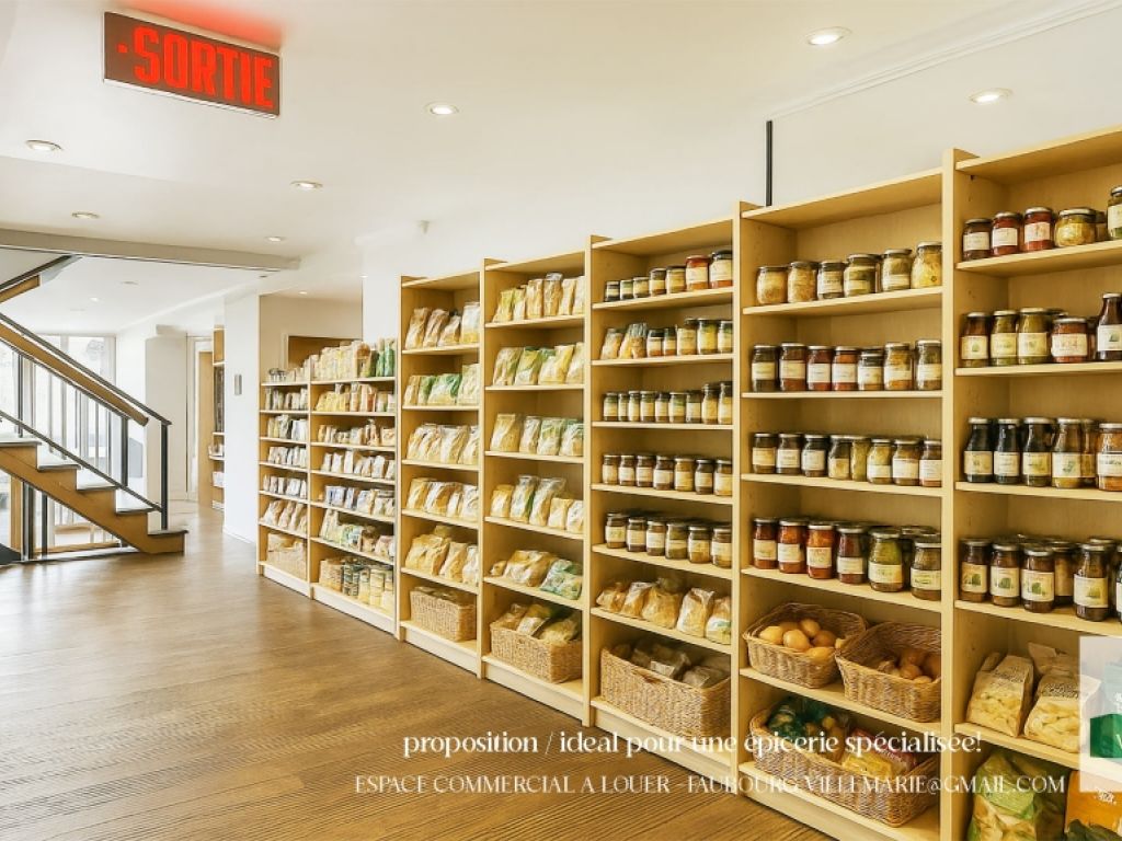 Local commercial  louer Montral - terrasse prive 